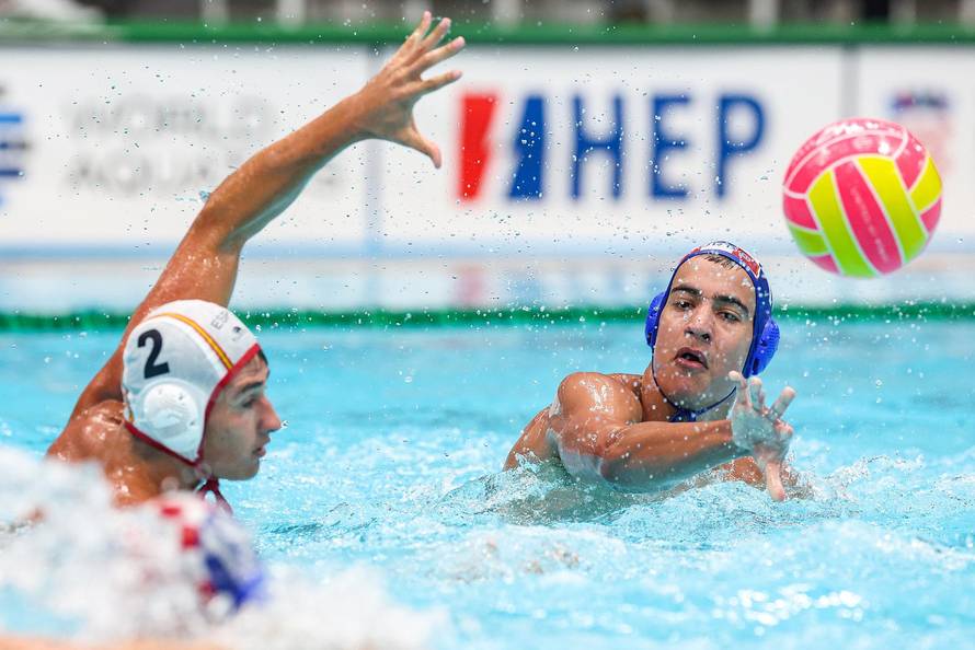 Zagreb: Svjetsko prvenstvo u vaterpolu U20, polufinale, Hrvatska - Španjolska