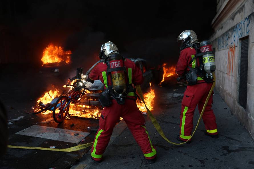 Nationwide protests in France against the cost of living