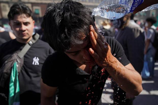 Protest against insecurity and corruption in the country, in Mexico City