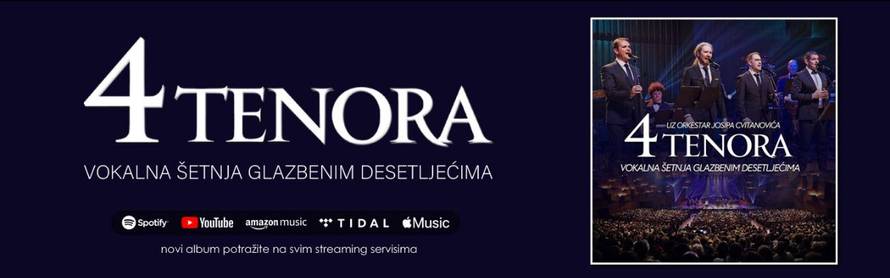 Nakon dva rasprodana Lisinska, 4 Tenora najavili i treći koncert: 'Hvala vam od srca na ovome!'