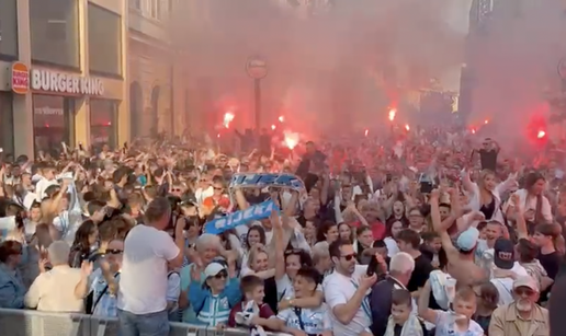 VIDEO Pogledajte ludnicu na riječkom Korzu. Druga titula u povijesti slavit će se dugo u noć