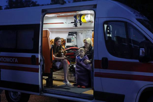 Aftermath of a Russian drone attack in Kharkiv