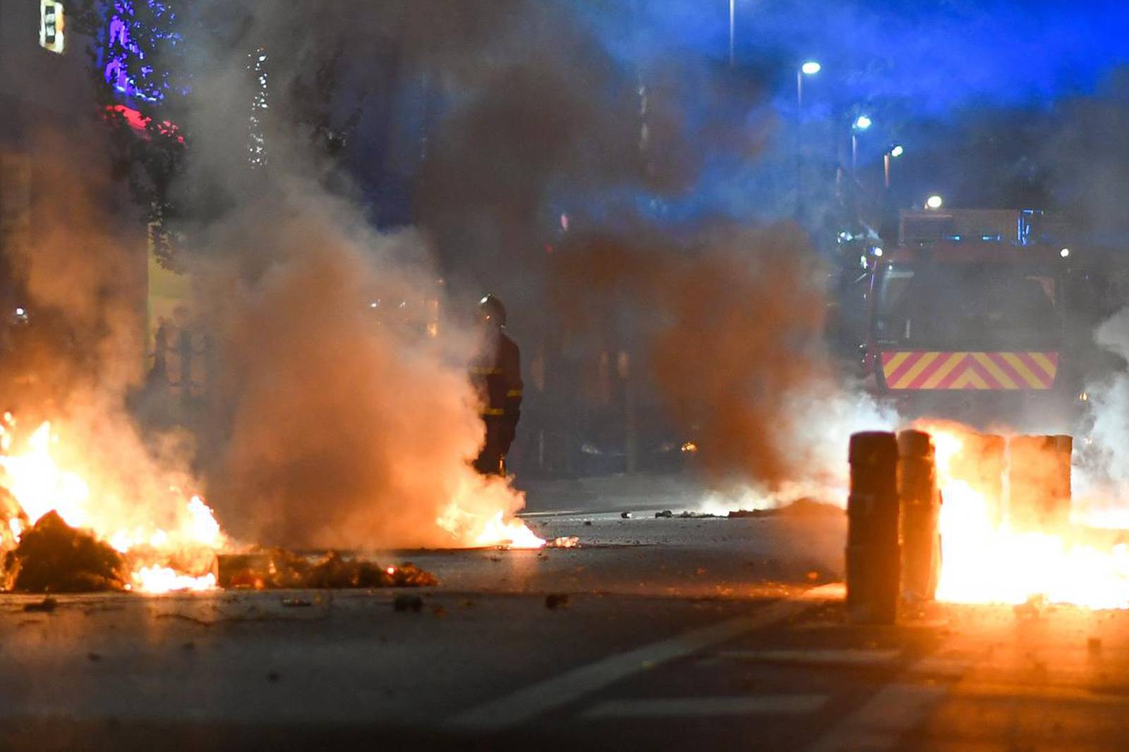 4th Night Of Protests Over Teen's Death - Charenton