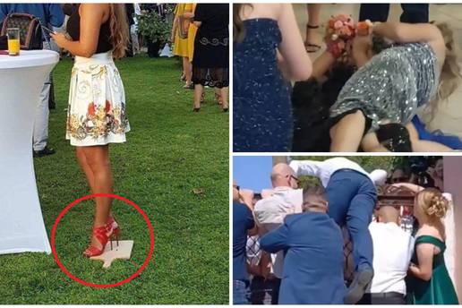 FOTO Urnebesne fotke sa svadbi na Balkanu: Od &ccaron;upanja kose za buket i 'minjaka' do interventne