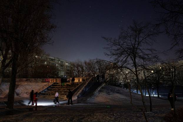 Power blackout in Kyiv