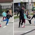 VIDEO Dinamovac kao heroj ulice! Djeca su pozvala Peru na hakl, on im pokazao majstorije