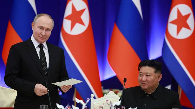 FILE PHOTO: Russian President Putin visits North Korea