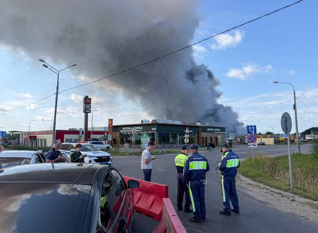 Wildberries warehouse in Moscow region on fire after Ukrainian drone attack
