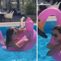 Nives Celzijus skočila na rozi luftić pa pokušavala 'uhvatiti' ravnotežu: 'Ubila si flaminga'