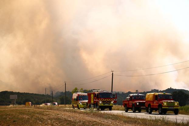 Wildfire near Ponteves in Var department