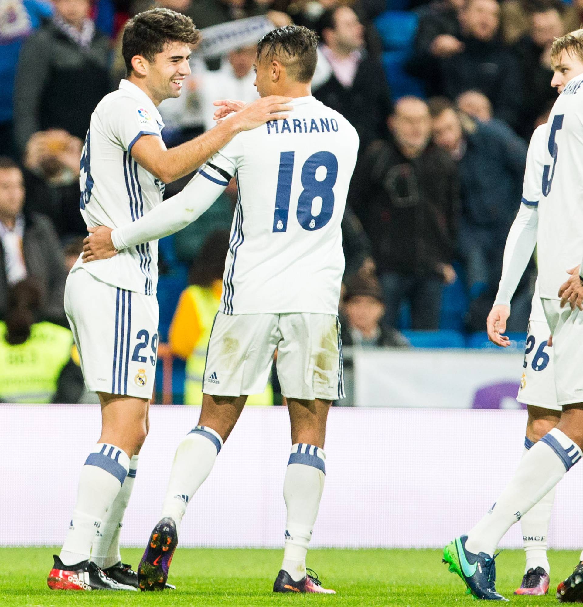 Match  of "Copa del Rey" between Real Madrid and Cultural Leonesa at Santiago Bernabeu Stadium