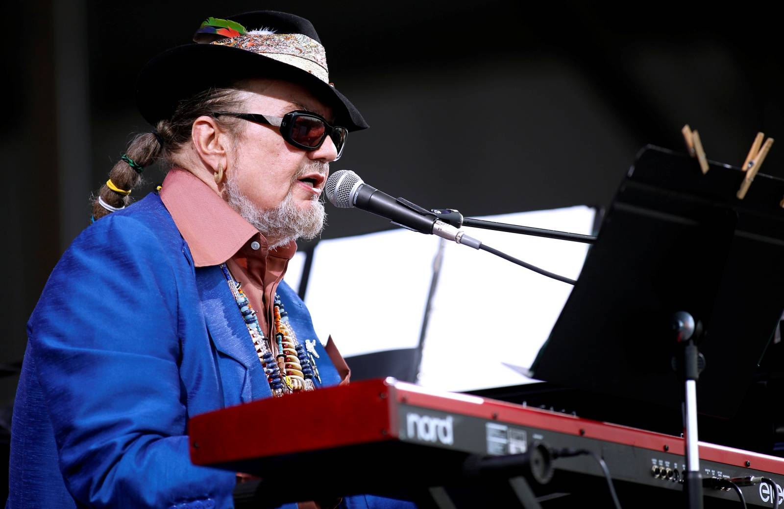 FILE PHOTO: Musician Dr. John performs during the New Orleans Jazz and Heritage Festival in New Orleans