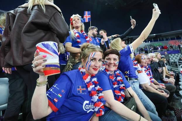 Zagreb: Atmosfera prije utakmice - IHF Svjetsko rukometno prvenstvo 2025., skupina G, 3. kolo, Slovenija - Island