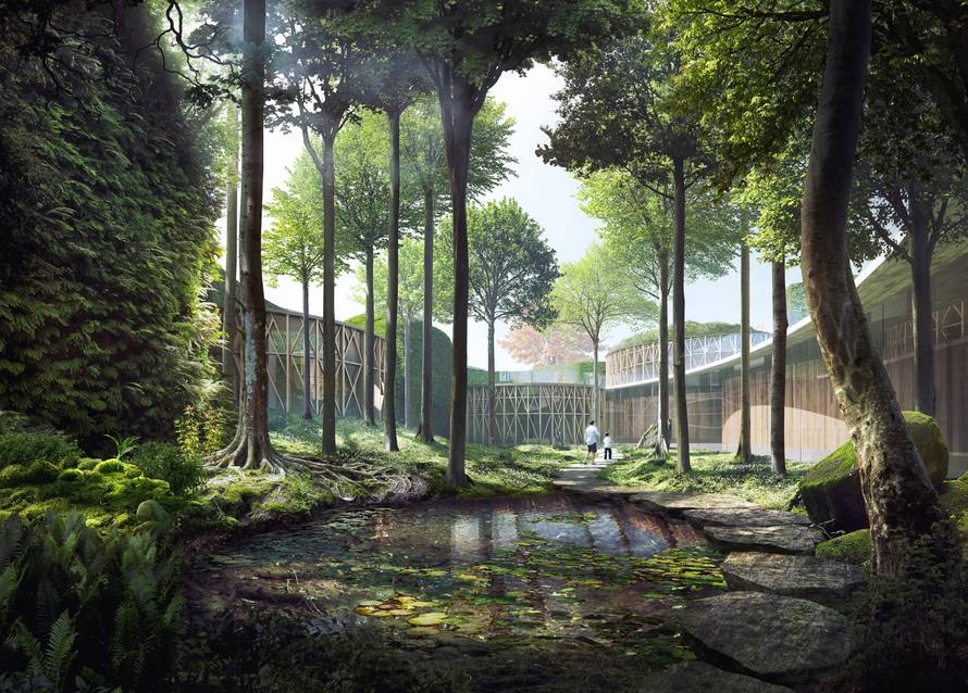 A new Hans Christian Andersen Museum in Odense is seen in an undated artist's rendering