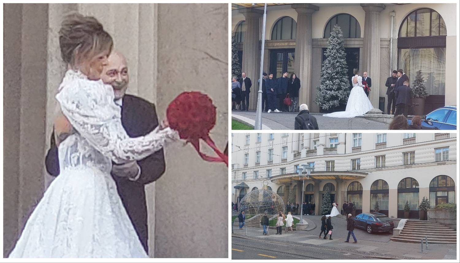 Prve fotke Sandre Perković u vjenčanici: 'Nije ju smetalo što je ljudi gledaju, jako je sretna'