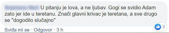 'Prvo se ljubakala s Dejanom pa bi Adama. Luka je sljedeći?'