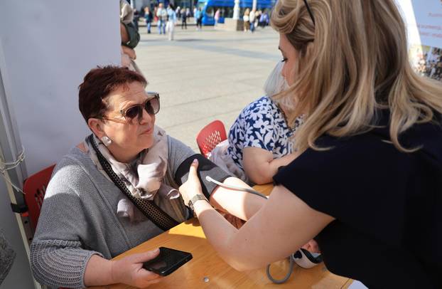 Zagreb: Obilježavanje Svjetskog dana zdravlja na Trgu bana Josipa Jelačića
