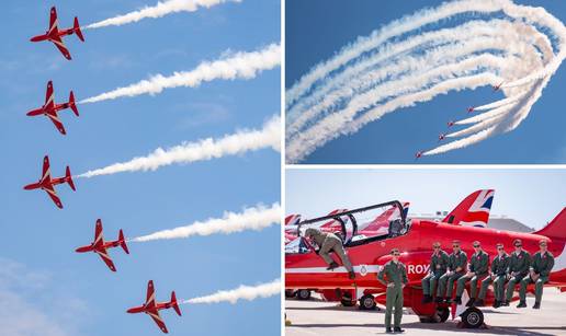 FOTO VIDEO Show u Zemuniku: Piloti Krila Oluje i Red Arrows predstavili su letačke programe