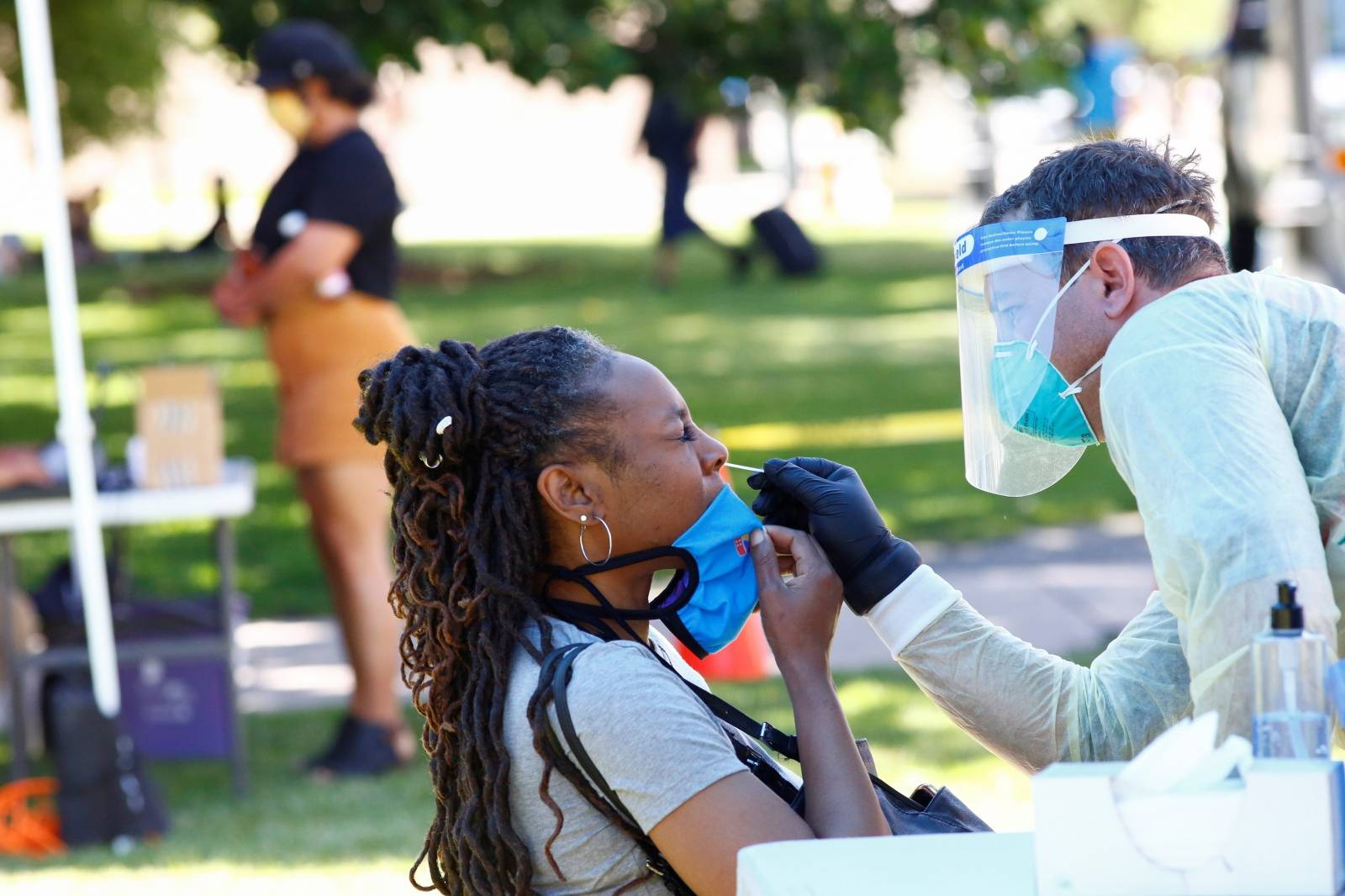 People celebrate Juneteenth in Denver