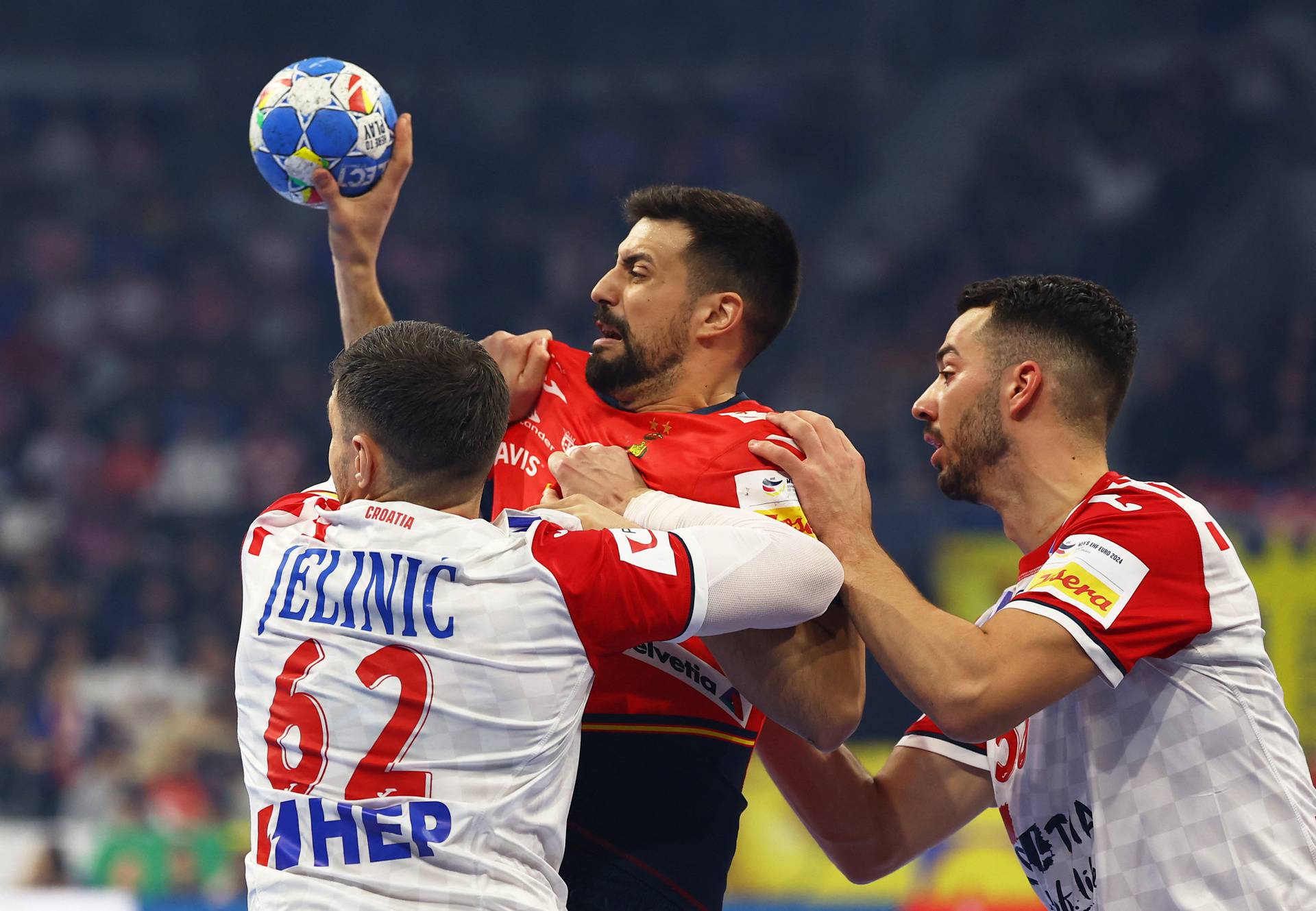 EHF 2024 Men's European Handball Championship - Preliminary Round - Group B - Spain v Croatia