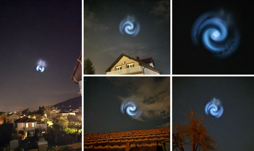 FOTO/VIDEO Hrvate šokiralo misteriozno plavo svjetlo: 'Kao da se otvara portal na nebu'