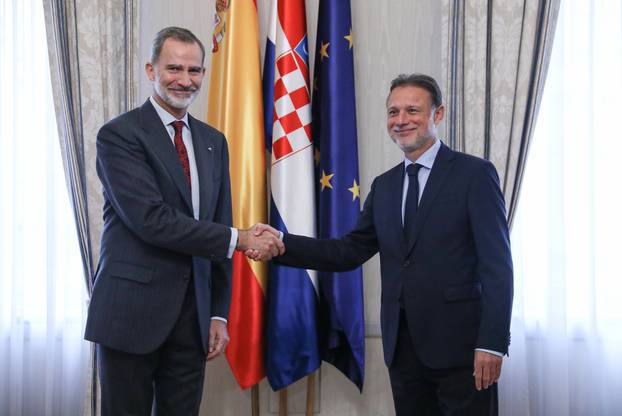 Zagreb: Gordan Jandroković primio je španjolskog kralja Filipa