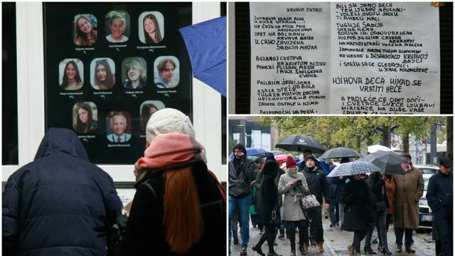 FOTO Roditelji ubijene djece u školskom masakru prosvjeduju u Srbiji: 'Spavajte anđeli mali'