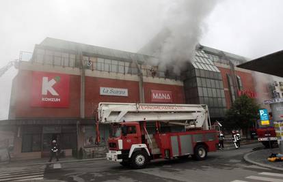 Osijek: Kvar na klimi uzrok požara u robnoj kući Doma