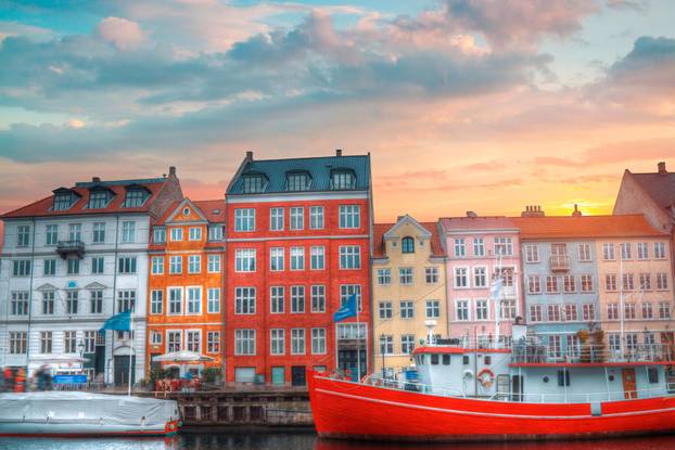 Nyhavn is the old harbor of Copenhagen