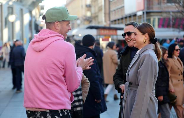 Zagreb: Nasmijani Tarik i Lejla Filipović prošetali sunčanim gradom