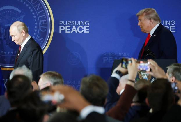 U.S. President Trump meets with Russian President Putin in Alaska