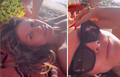 Heidi Klum (50) pokazala gole grudi na plaži  i uživala s mužem