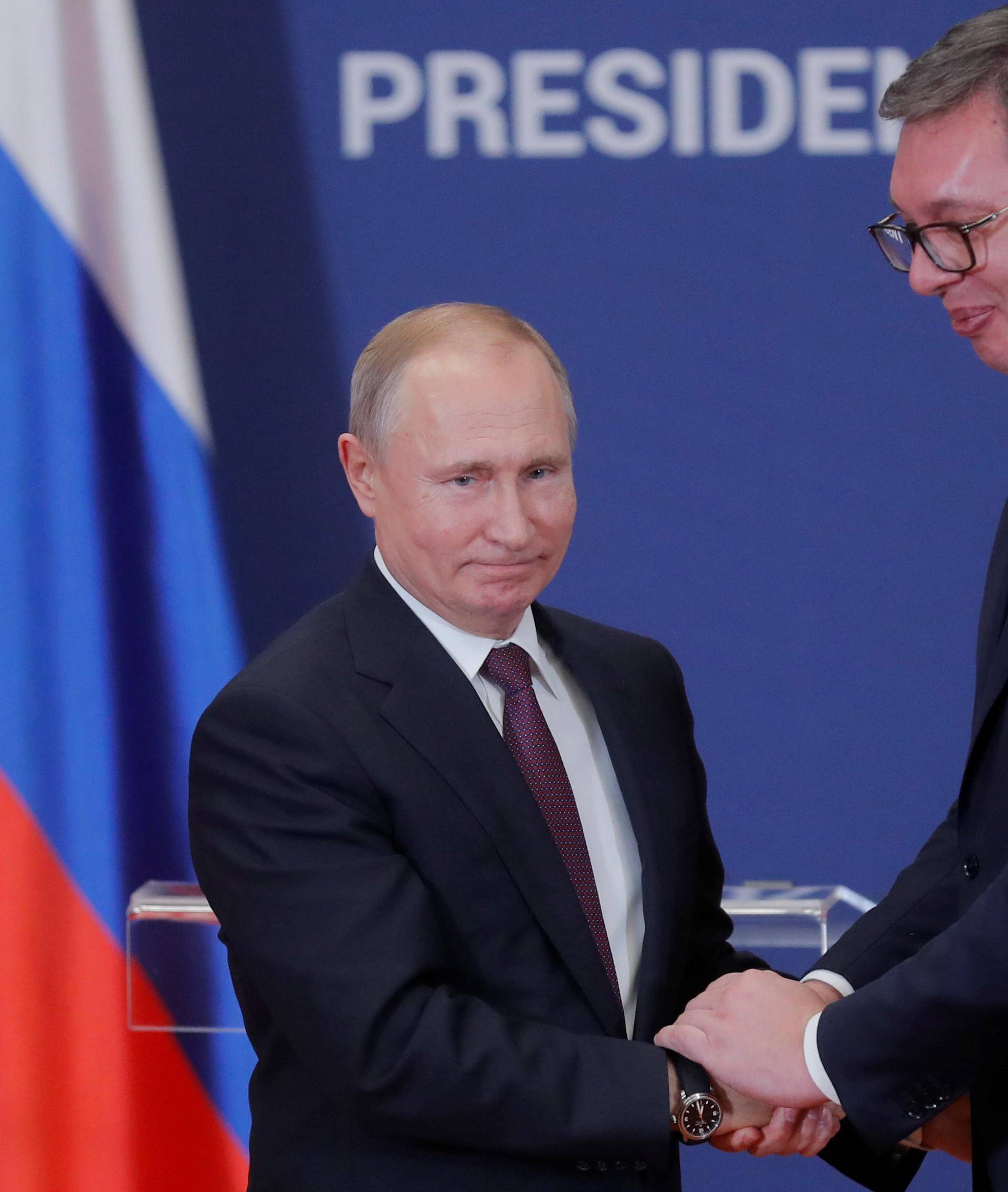 FILE PHOTO: Russia's President Vladimir Putin visits Serbia