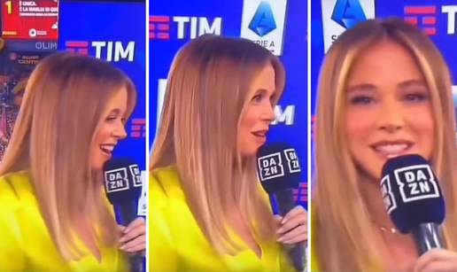 VIDEO Diletta, kamo to gledaš? Fatalnu voditeljicu zbunio je nogometaš, pogriješila mu ime