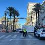 Police attend the scene where a pickup truck drove into a large crowd on Bourbon Street