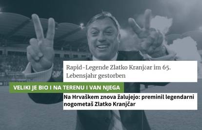 Mediji iz regije opraštaju se od legende: Rapid u crnome floru