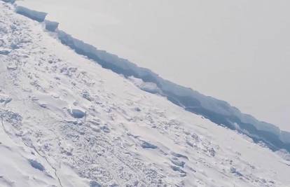 Šokantni video otkriva koliko je blizu pucanja ledeni greben