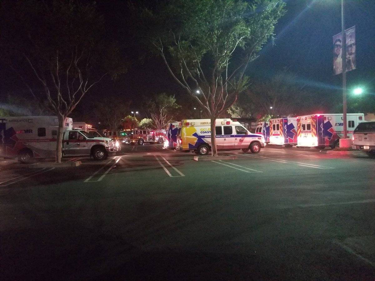 First responders are seen outside Borderline Bar and Grill in Thousand Oaks, California