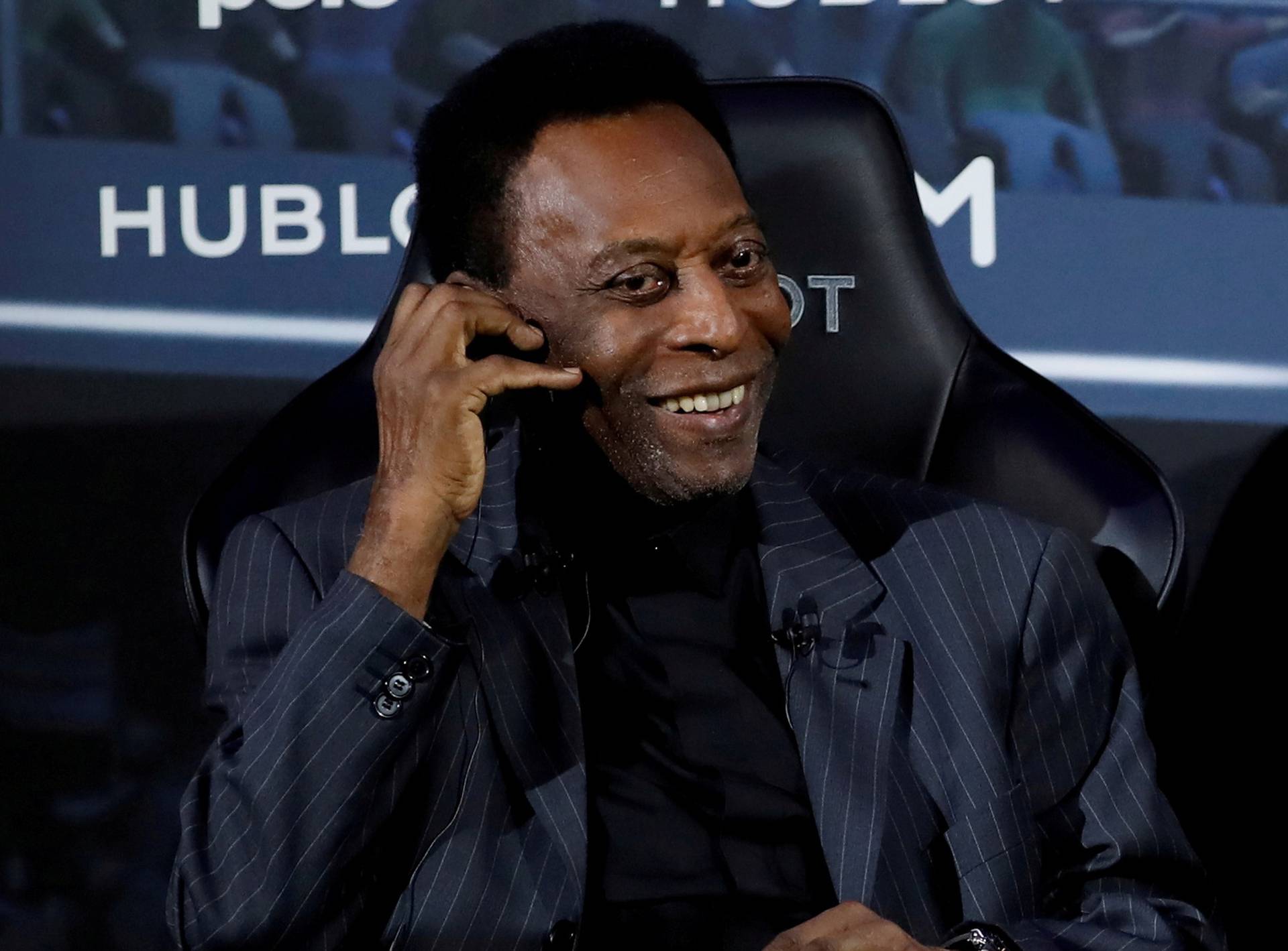 FILE PHOTO: Brazilian soccer legend Pele is seen in Paris