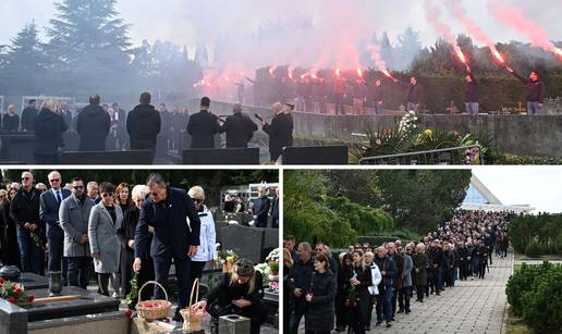 FOTO Armada je uz bakljadu ispratila dopredsjednika Rijeke Deana Šćulca na vječni počinak