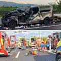 Detalji užasa na A3: Kamion je udario kombi, rezali su lim kako bi izvukli zarobljene ljude...