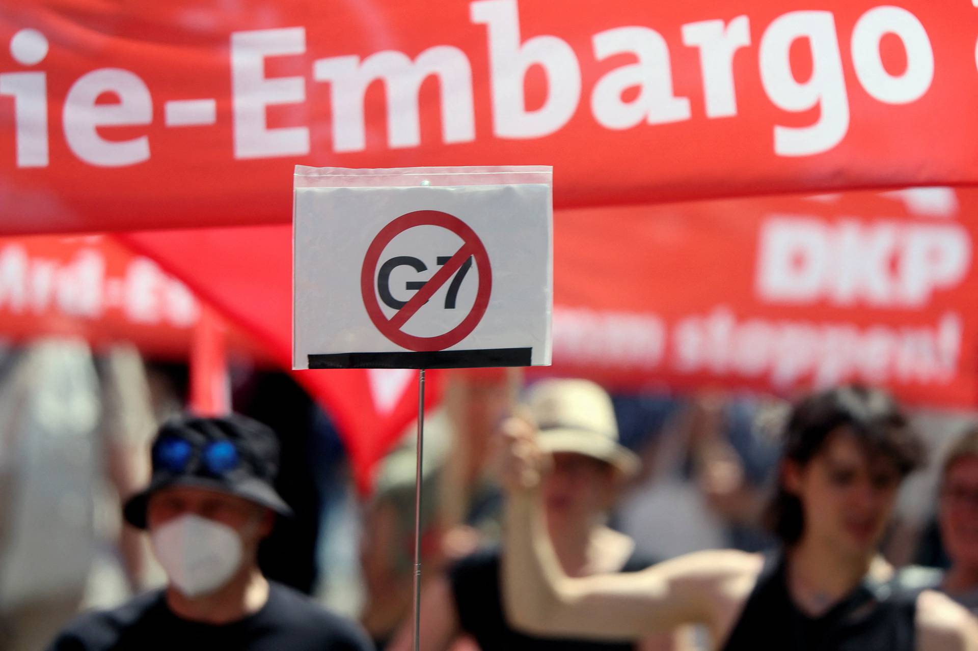 Protests ahead of G7 summit, in Munich