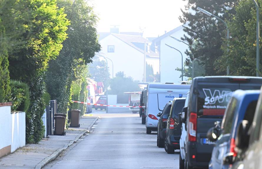 Fire in Munich - large-scale deployment of police and fire department