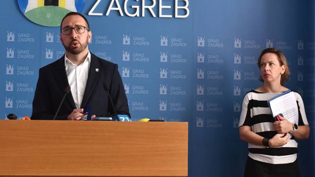 Zagreb: Redovna konferencija za medije gradonačelnika Tomaševića i njegovi zamjenika