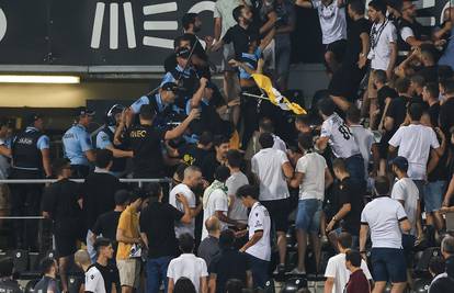 VIDEO Što čeka Hajduk u Europi: Portugalci se žestoko sukobili s policijom, letjele su i sjedalice