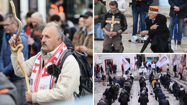 FOTO Klečatelji opet molili na trgovima diljem Hrvatske