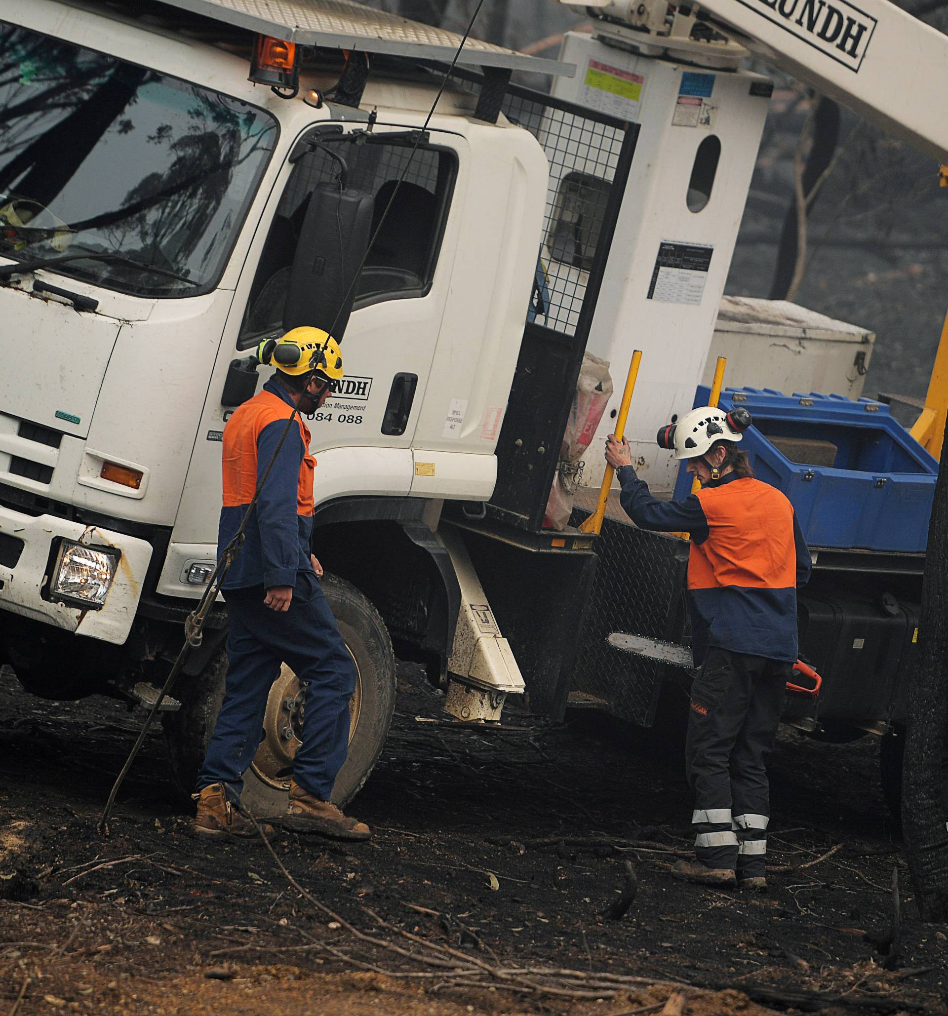 Bushfires in Eden, Australia