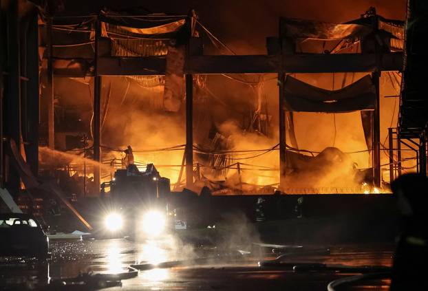 Aftermath of a Russian missile attack in Kyiv