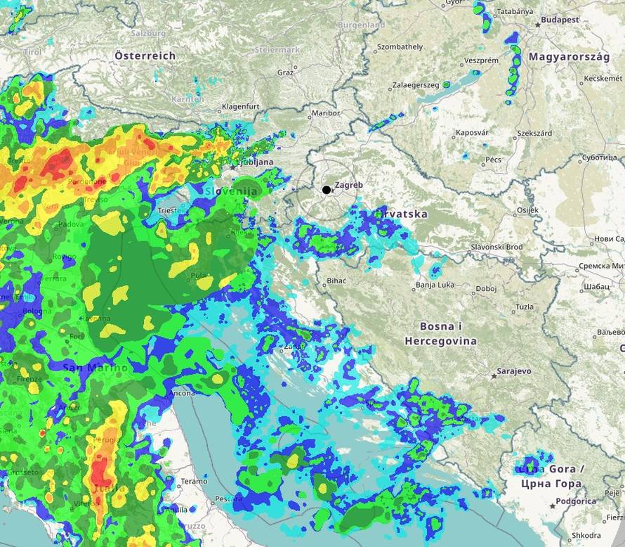 Novo nevrijeme približava se Hrvatskoj, jugo bi moglo puhati i do 100 kilometara na sat!