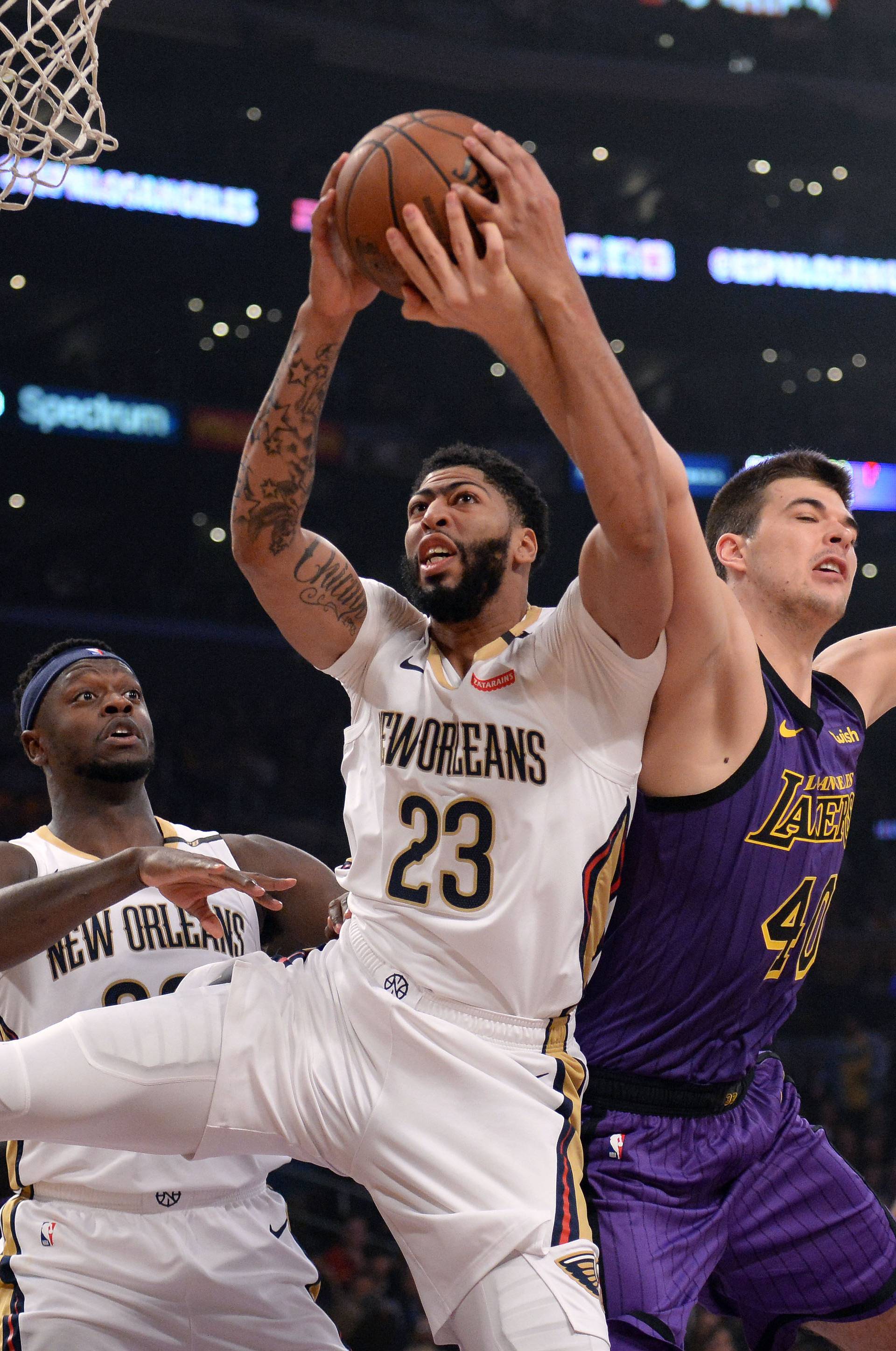 NBA: New Orleans Pelicans at Los Angeles Lakers